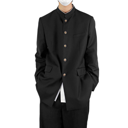 Uncle Kimura retro tunic suit with stand collar student suit