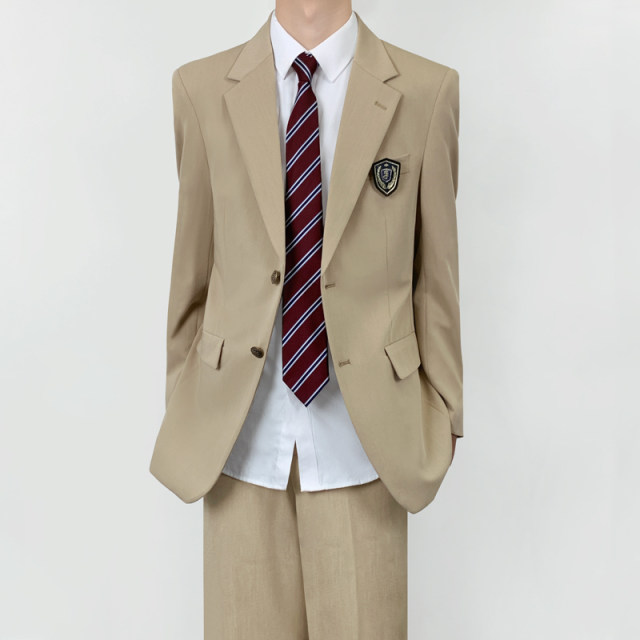 ລຸງ Kimura dk ຕົ້ນສະບັບພາສາຍີ່ປຸ່ນ khaki ເຕົ້ານົມດຽວຊຸດເສື້ອກັນຫນາວຜູ້ຊາຍພາກຮຽນ spring ແລະດູໃບໄມ້ລົ່ນວິທະຍາໄລຊຸດຢ່າງເປັນທາງການ