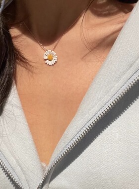 权志龙同款小雏菊项链韩国东大门