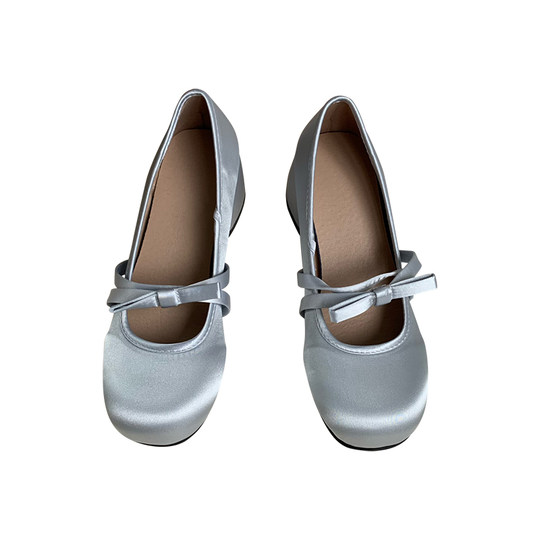 小sun家法式仙女风复古百搭蝴蝶结厚底玛丽珍单鞋女2025年秋季新