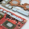 Laptop memory cooling gel inductor power supply gel