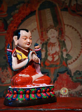 拙火瓷祝福民族风佛堂手工摆件