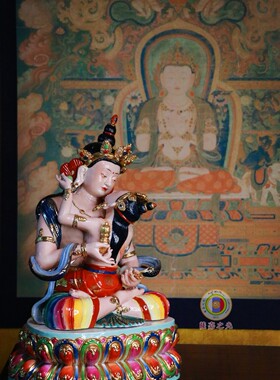 萨迦之光陶瓷除厄民族风传世摆件