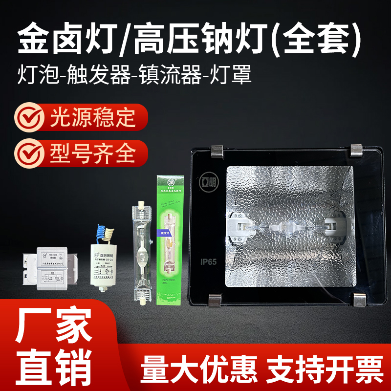 金卤灯150W250W400W1000W高压钠灯TG168投光灯MDK厂房探照灯ZY73