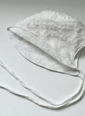 给日本顾客制作的样品 车间多色 白色立体花纹春夏出游遮阳帽子女