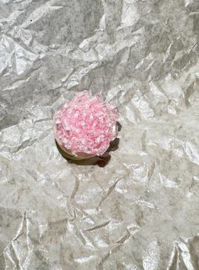 原创手作宝石珍珠少女ins水晶鞋学鞋花串珠蝴蝶结丝带洞洞鞋鞋扣