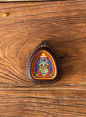 扎基拉姆手绘立体唐卡擦擦佛项链