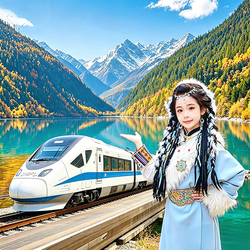 成都高铁汽车九寨沟黄龙四姑娘山都江堰旅游3天2晚跟团纯玩三日游 - 图0