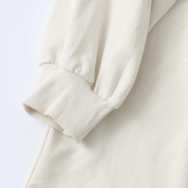 DD9053外贸日单女生中长款卫衣新款圆领套头字母宽松韩版休闲上衣 - 图1