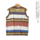 J5124 ການຄ້າຕ່າງປະເທດແມ່ຍິງ sleeveless Hollow Knitted Vest Summer ຮູບແບບໃຫມ່ Round Neck Breathable Color Matching Loose Vest