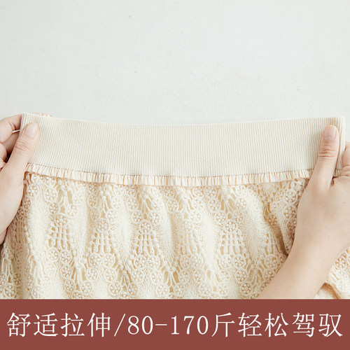 蕾丝半身裙2026大码 职业a字裙春夏包臀裙显瘦半裙适合胖mm的裙子 - 图0