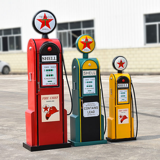 Retro tanker model decoration prop storage cabinet