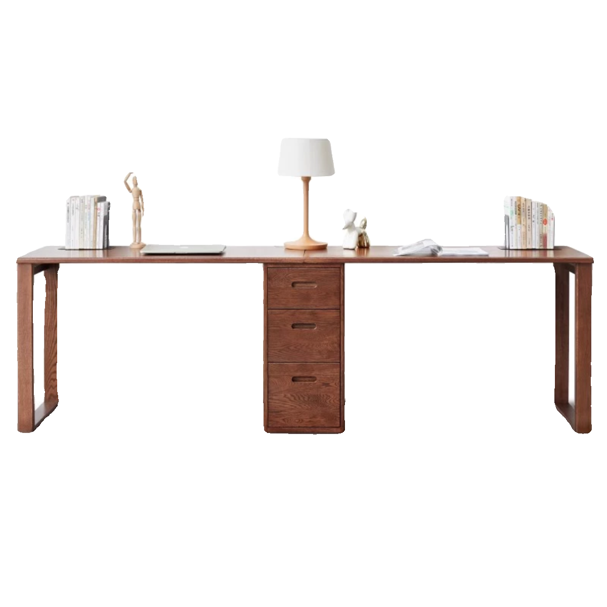 全实木红橡木书桌带抽屉大容量现代简约学习桌写字电脑桌柜子组合,淘宝优惠券,粉丝福利购,淘宝优惠卷