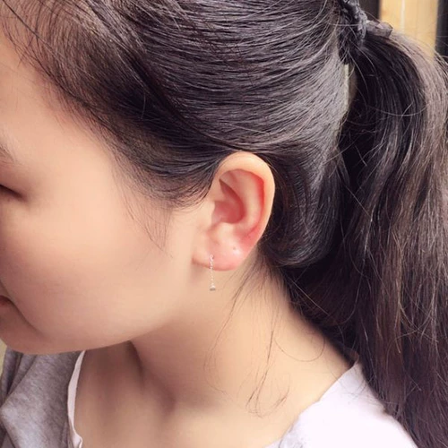 Подвеска, милые гибкие серьги, серебро 925 пробы