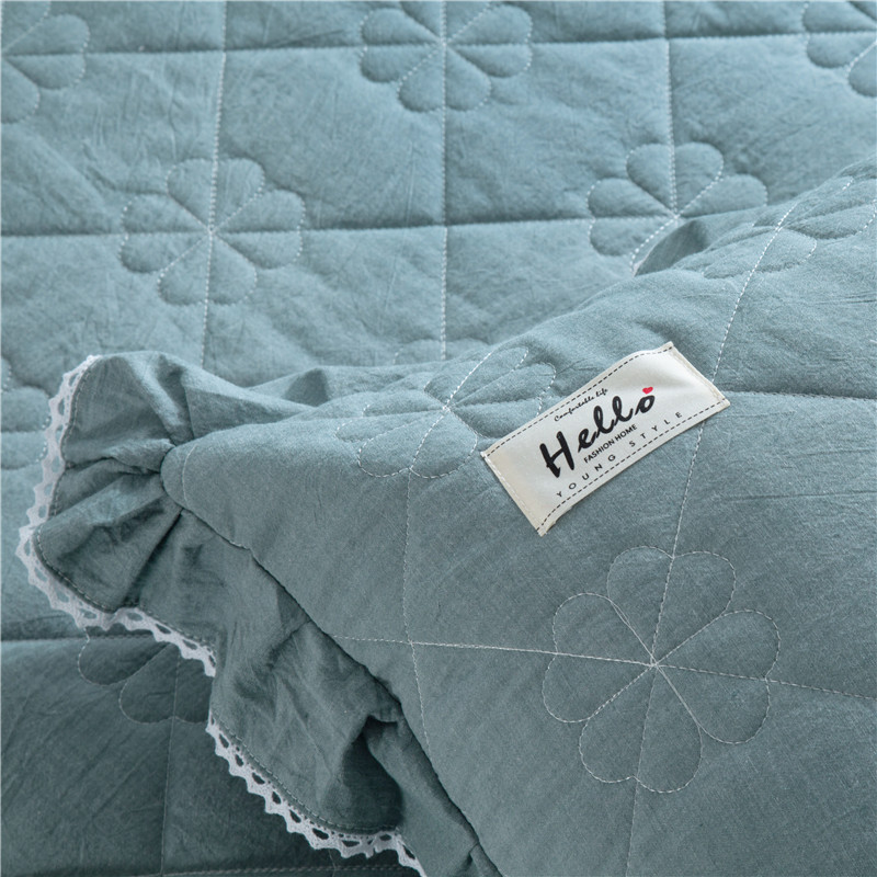 全棉加厚夹棉水洗棉单人纯棉儿童花边枕套学生枕头套48x74一对装 - 图3