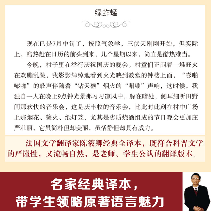 昆虫记原版插图名家全译本名师讲名著视频版李观政编初中语文阅读名著中学生课外读物北京师范大学出版社-图1