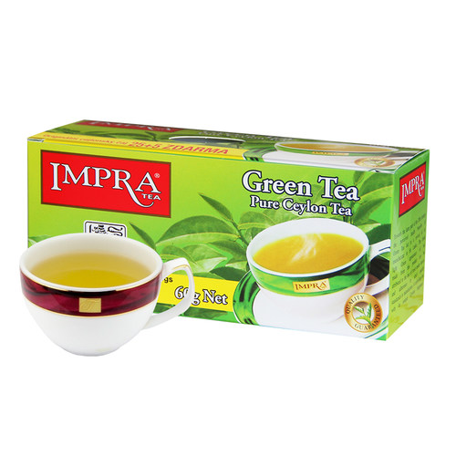斯里兰卡进口IMPRA精选绿茶柠檬风味盒装60g小包泡茶调味茶 - 图0