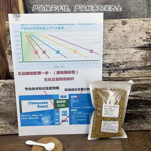 进口奥绿肥A2 318S 315S缓释肥料颗粒肥多肉球根月季兰花石斛植物 - 图1