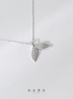 弥音原作s925纯银十字链女锁骨链