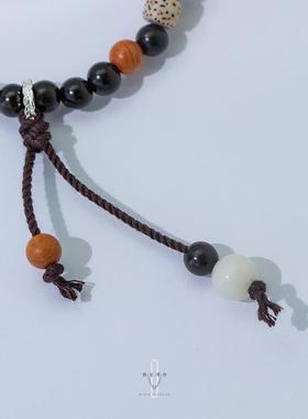 弥音原作黑檀木手串男女复古情侣手链天然檀香味菩提手饰古风礼物