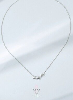 弥音原作S925纯银十字链女锁骨链