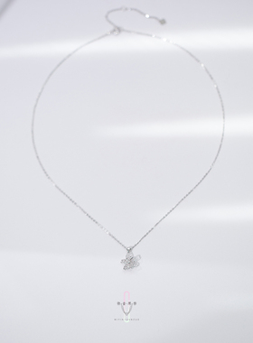弥音原作 樱花项链锁骨链小众女精致闪耀气质925银设计感