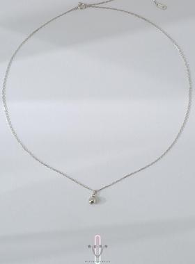 小水滴银豆饰品通体纯银女