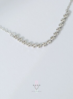 弥音原作纯银十字链女锁骨链