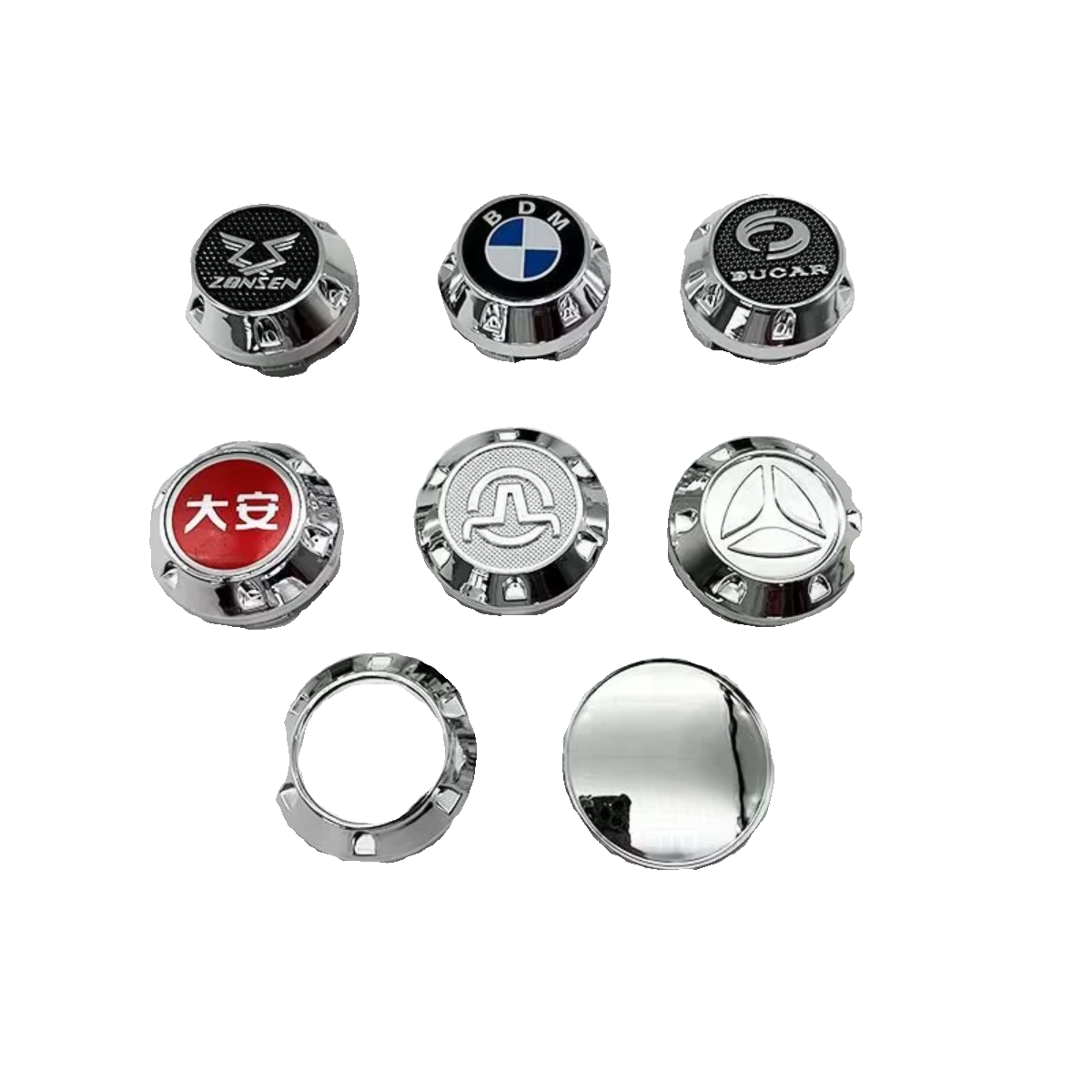 Electric vehicle three wheel hub cap plastic