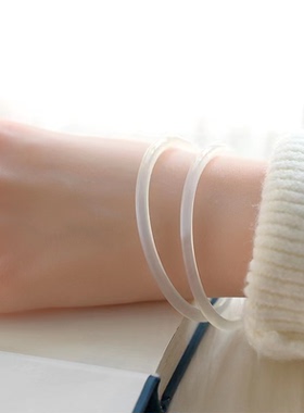 绿美人镯叮当天然首饰正圈手镯绿闺蜜显白玉镯半山半水镯玉髓