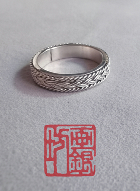 画银坊手工足银纯银原创男女