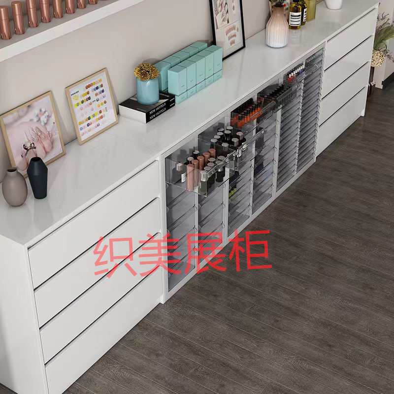 美甲柜子展示柜网红美妆店落地柜指甲油收纳柜甲油胶储物柜日式,淘宝优惠券,粉丝福利购,淘宝优惠卷