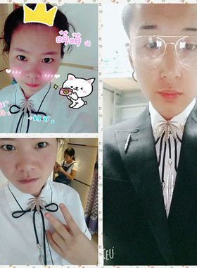 新款复古飞鹰波洛领绳皮衬衫链