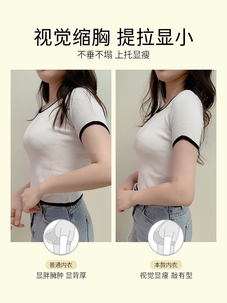 大胸显小内衣女调整型收副乳防下垂聚拢无钢圈薄款夏季大码文胸罩,淘宝优惠券,粉丝福利购,淘宝优惠卷