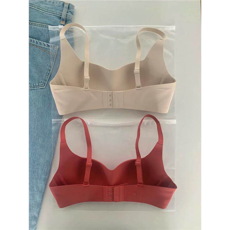 无痕方领裸感小胸聚拢内衣女上托防下垂软支撑无钢圈收副乳文胸罩,淘宝优惠券,粉丝福利购,淘宝优惠卷