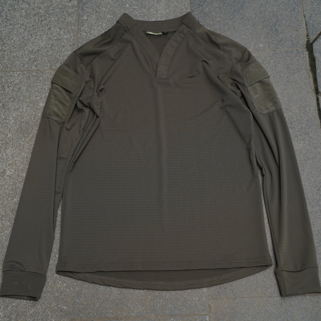 RG游骑兵绿VS长袖战术T恤户外徒步登山速干排汗V领体恤通风冰感,淘宝优惠券,粉丝福利购,淘宝优惠卷