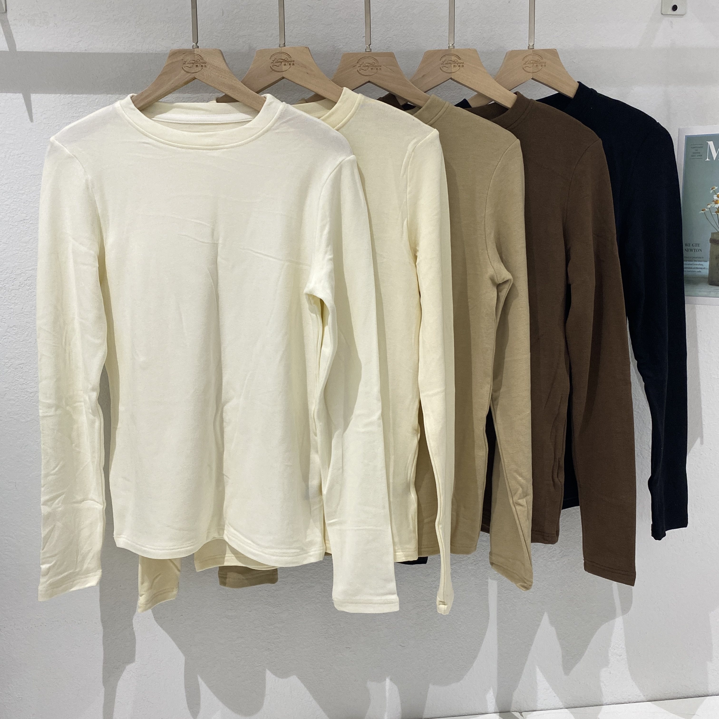 美利奴羊毛打底衫保暖内衣女修身圆领薄款秋衣显瘦抗静电长袖上衣,淘宝优惠券,粉丝福利购,淘宝优惠卷