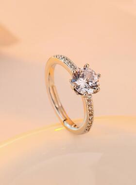 结婚仿真对戒开口可调节情侣款