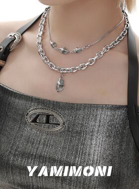 项链双层叠带男女款嘻哈甜酷风