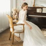 满庭芳 Свадьба 2023 Новый стиль [Mengyu] Мори беременная невеста должна выходить из легкого свадебного платья, маленькая весна