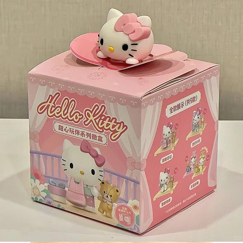 正版HelloKitty甜心玩伴盲盒微盒凯蒂猫手办周边公仔摆件女生礼物 - 图1