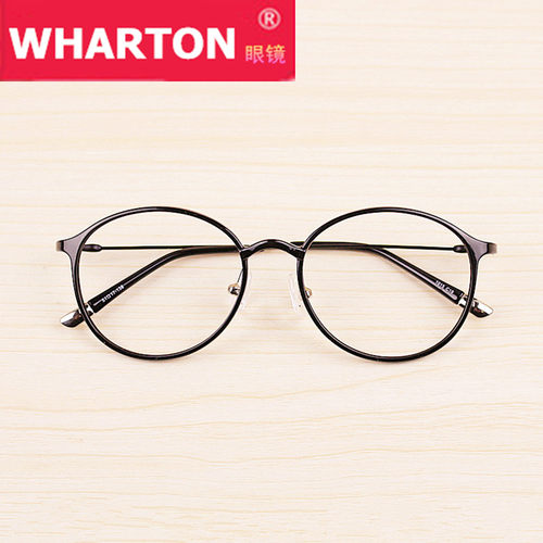 韩国超轻圆框眼镜复古tr90塑钢日本细框眼镜潮女款近视镜时尚架男 - 图0