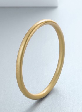 特大号古法手镯女钛钢大码胖妹