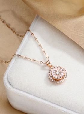 加长款钛钢水晶大码装饰品项链