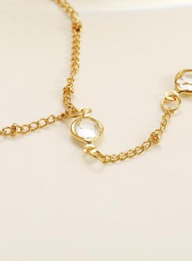 Finger Chain饰品民族风带钻连指手链金属链条手指链水钻手背链