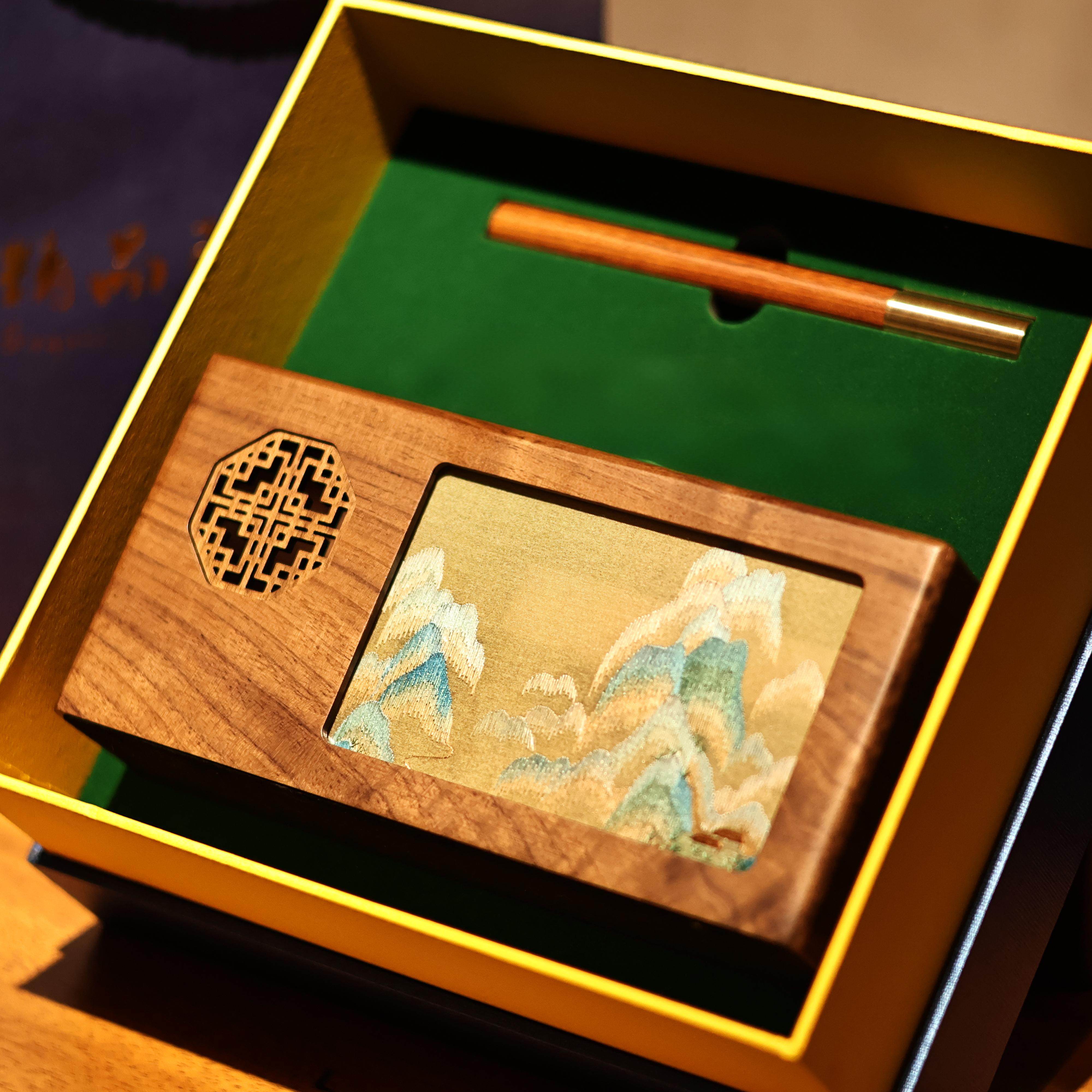 湘绣手工刺绣苏绣笔筒收纳盒摆件中国风老师企业公司伴手礼礼品物,淘宝优惠券,粉丝福利购,淘宝优惠卷