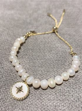 韩版显气质百搭纯天然珍珠手链