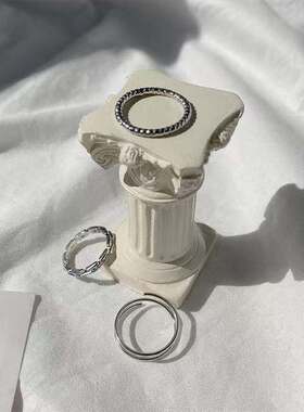 ins日韩简约百搭戒指三件套