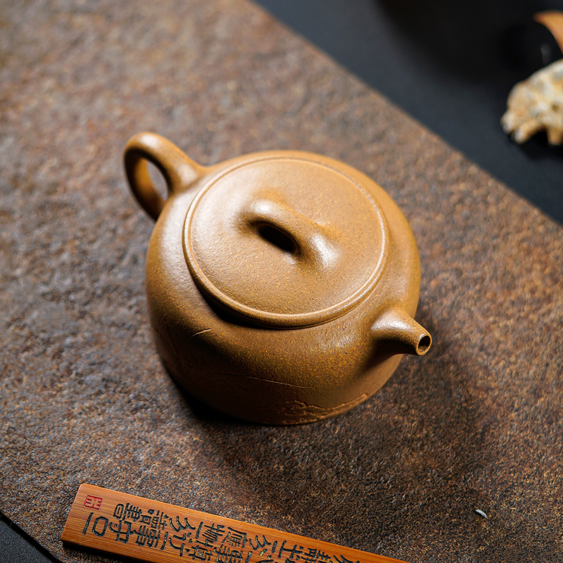 名壶秋月宜兴紫砂壶原矿段泥井栏名家高工全手工功夫茶具泡茶壶 - 图1
