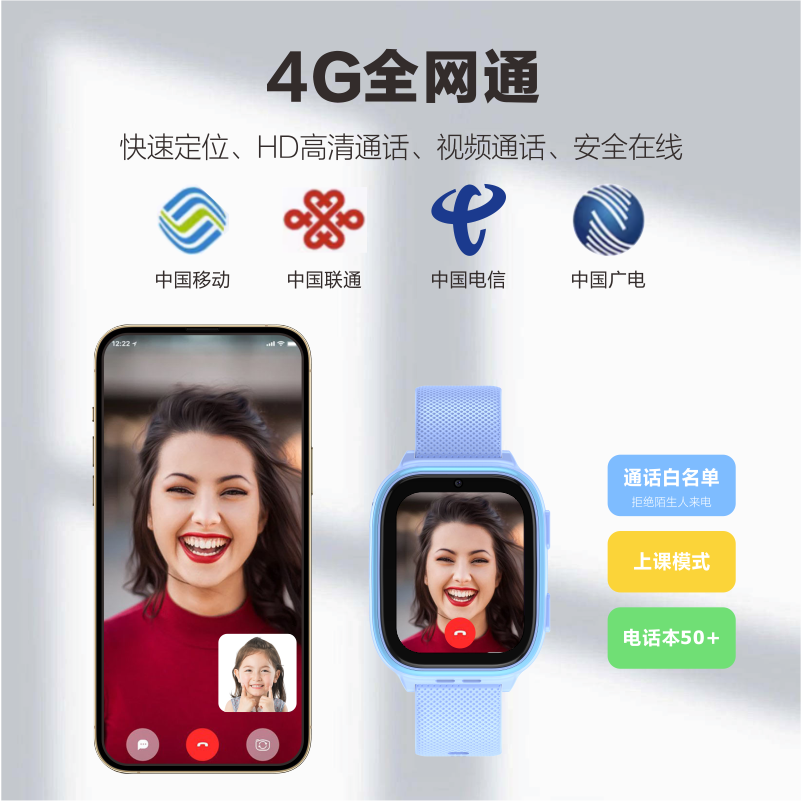 【新品上市】纽曼旗舰电话儿童手表智能可插卡4G青少年5G全网通电子多功能小学生初中高中男童女孩手机环专用
